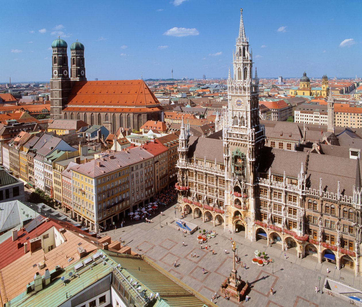 Widok na Marienplatz autorstwa Unbekannt Unbekannt