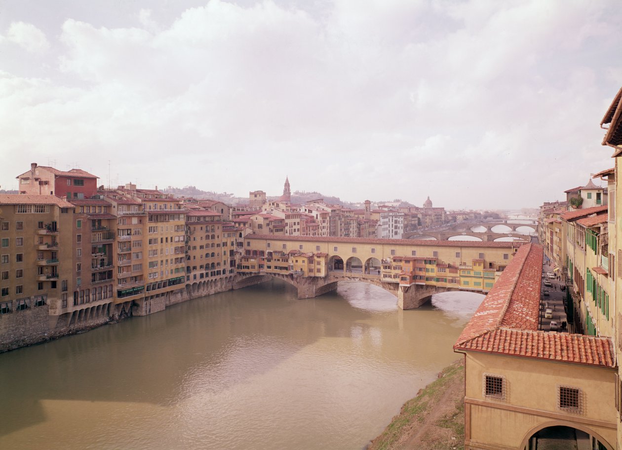 Widok na Arno i Ponte Vecchio autorstwa Unbekannt Unbekannt