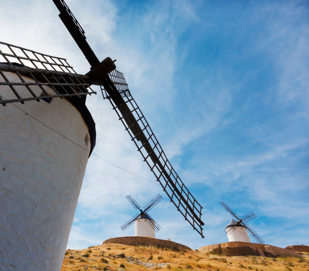 Wiatraki, Consuegra, Hiszpania autorstwa Unbekannt Unbekannt