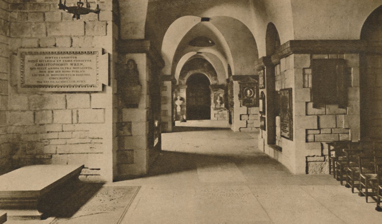 -I krypta, w której pochowanych jest wielu najsłynniejszych synów Anglii, c1935. autorstwa Unbekannt