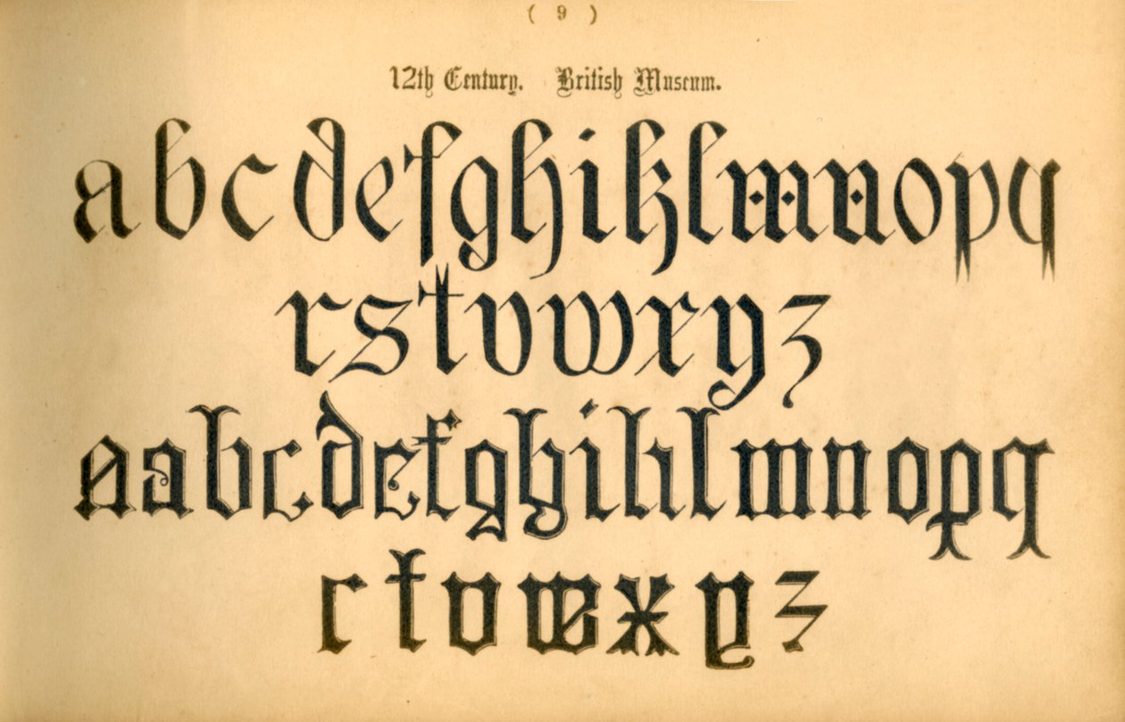 XII wiek. Muzeum Brytyjskie, 1862 autorstwa Unbekannt