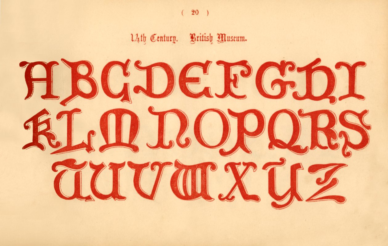 14 wiek. Muzeum Brytyjskie, 1862 autorstwa Unbekannt