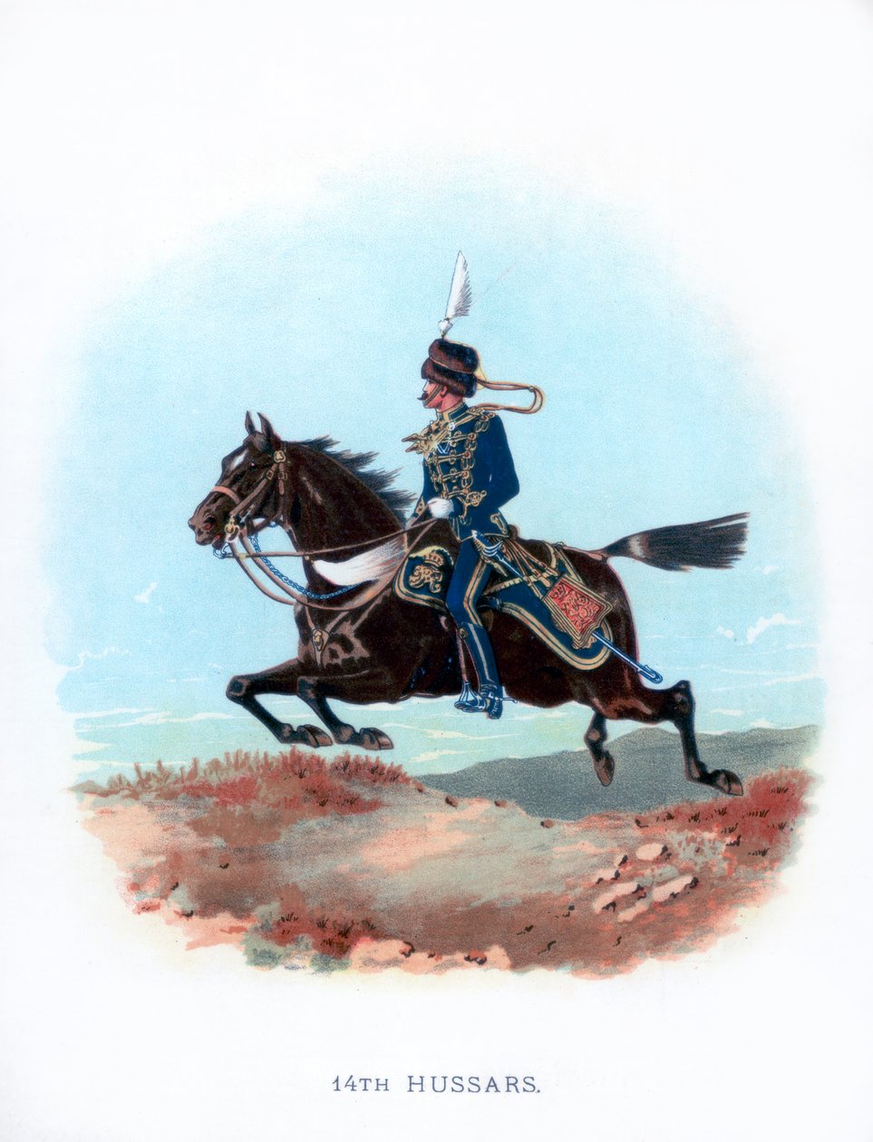 XIV Huzarów, 1889 autorstwa Unbekannt