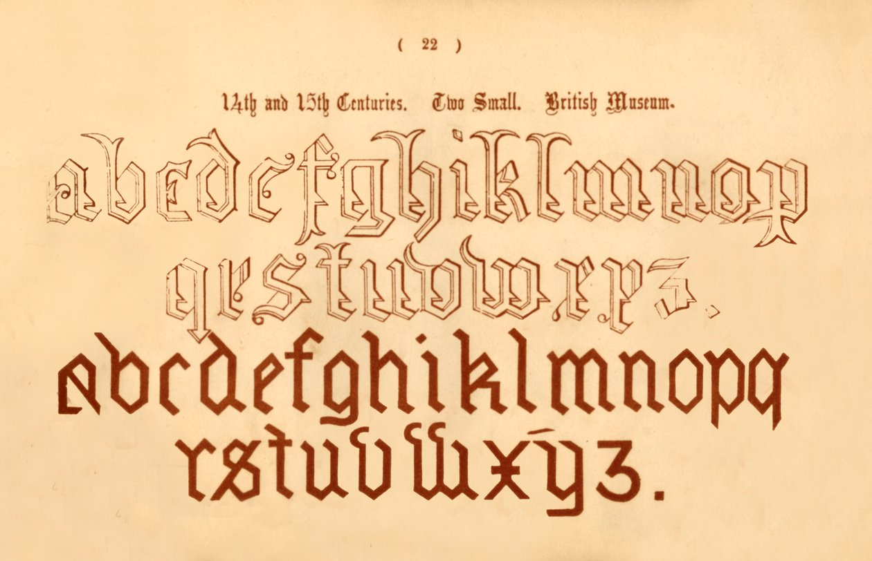 Wiek XIV i XV. Dwa małe. Muzeum Brytyjskie, 1862 autorstwa Unbekannt