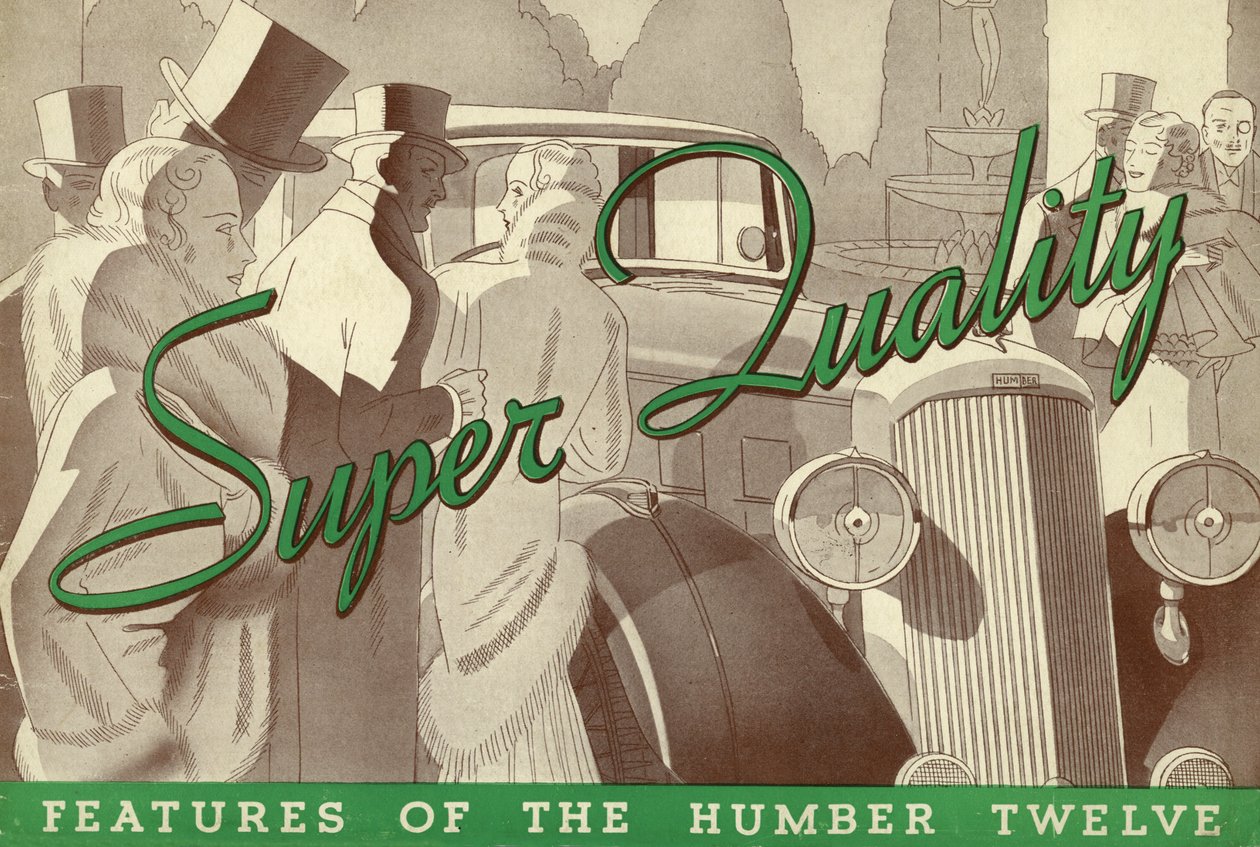 1934 Broszura sprzedażowa Humber Twelve. autorstwa Unbekannt