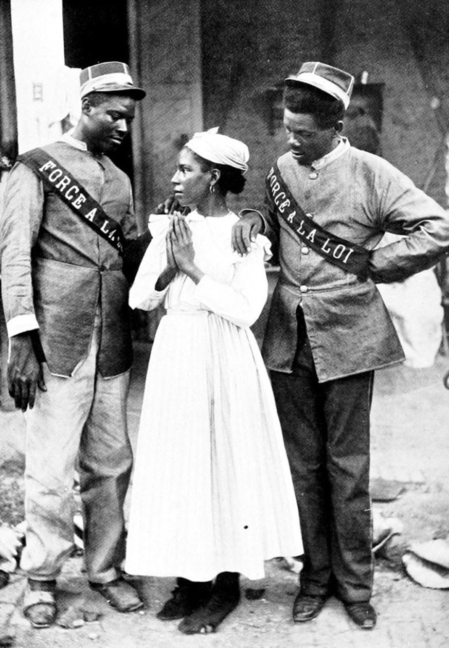 19369N HAITI Haiti policja przed amerykańską okupacją w 1917 r. autorstwa Unbekannt