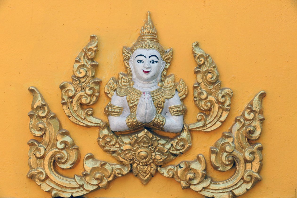 20151030, Vientiane, Laos: świątynia buddyjska Wat Si Muang (Simuong). Buddyjska bogini autorstwa Unbekannt