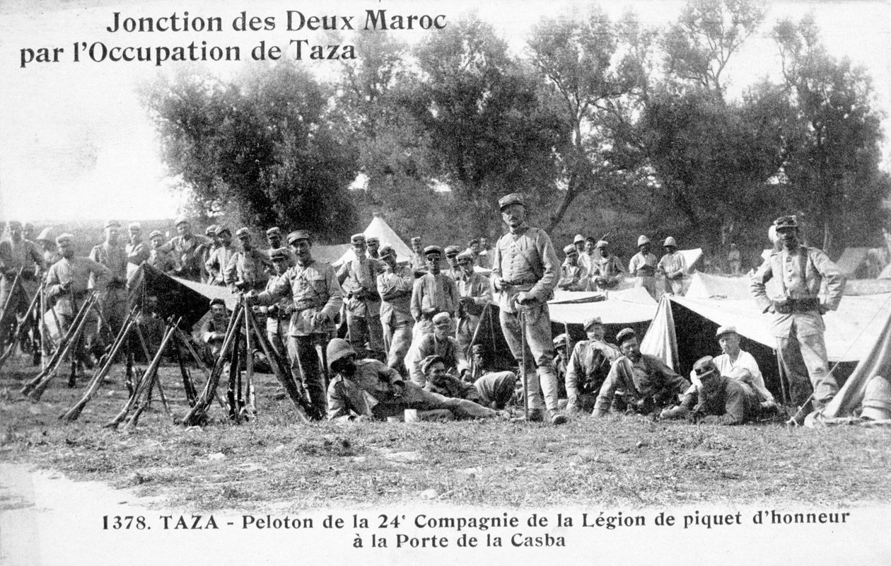 24 kompania Legii Cudzoziemskiej Francuskiej, Taza, Maroko, 1904 autorstwa Unbekannt
