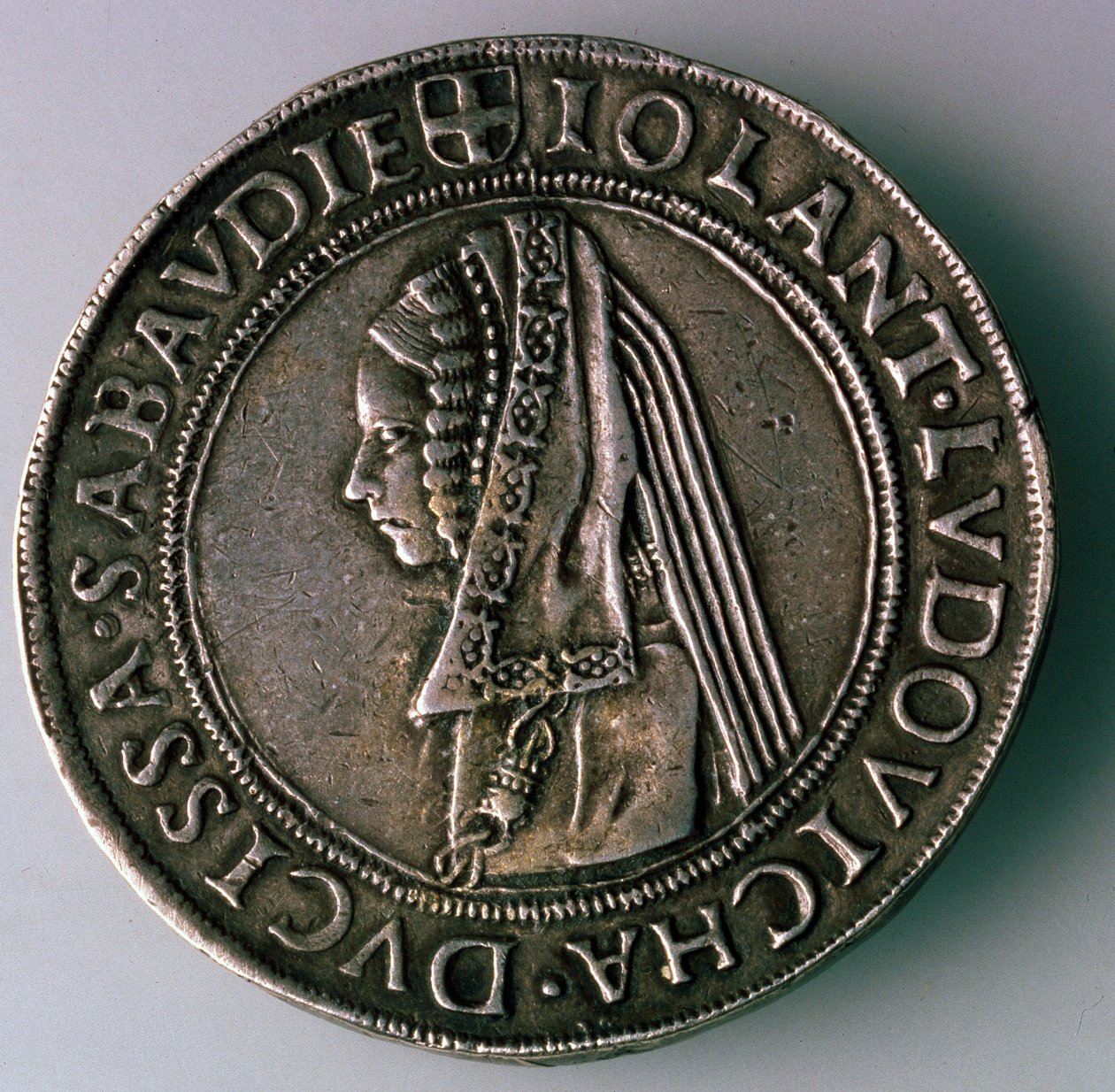 4-Testoon. Księstwo Sabaudii, Włochy, Rewers: Iolanta Ludovica, księżna Sabaudii, 1497-1504 autorstwa Unbekannt