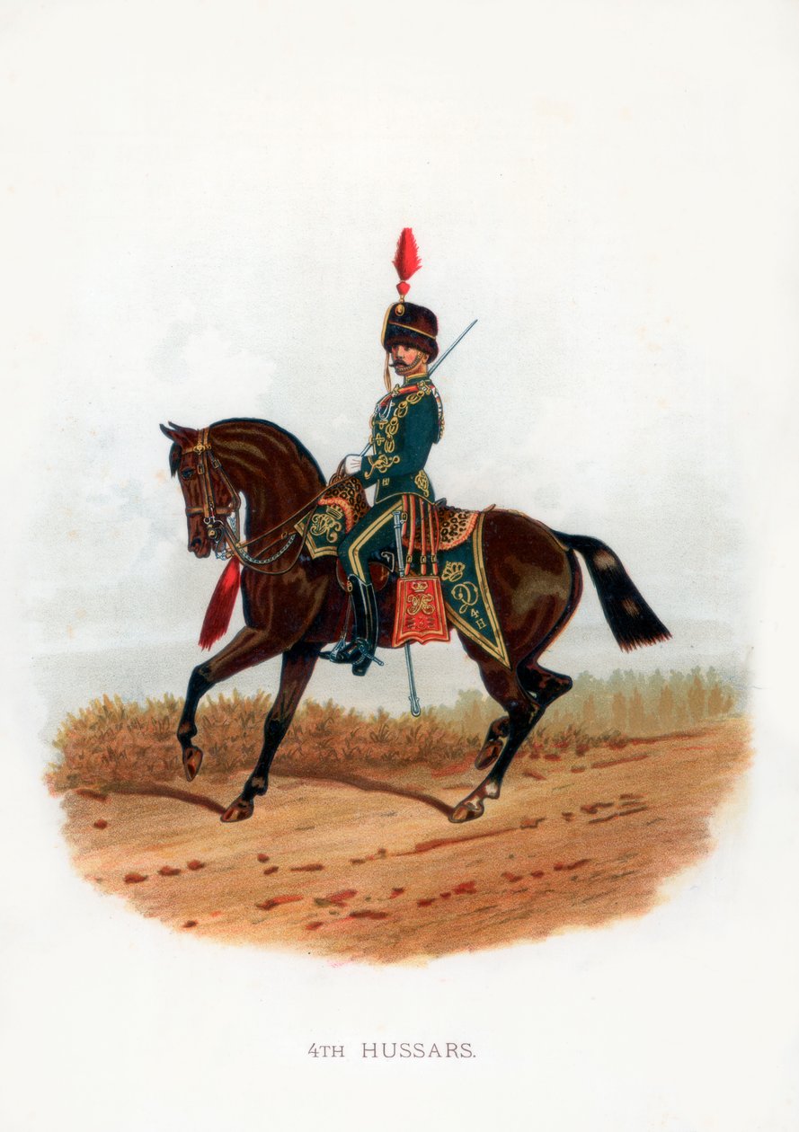4. Huzarów, 1889 autorstwa Unbekannt