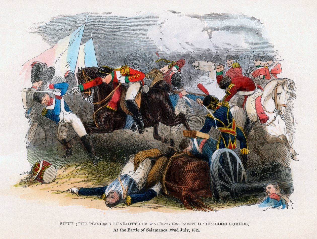 5 Pułk Gwardii Smoków, Bitwa pod Salamanką, 22 lipca 1812 r. autorstwa Unbekannt