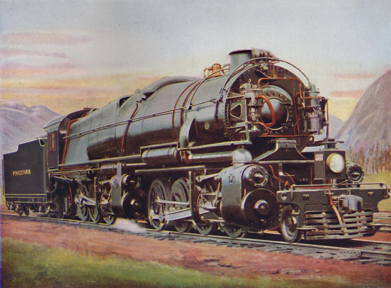 300-tonowy amerykański silnik towarowy typu Mallet. Pennsylvania Railroad, 1926 autorstwa Unbekannt