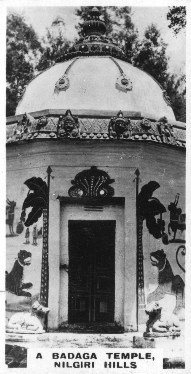 Świątynia Badaga, wzgórza Nilgiri, Indie, ok. 1925 r. autorstwa Unbekannt