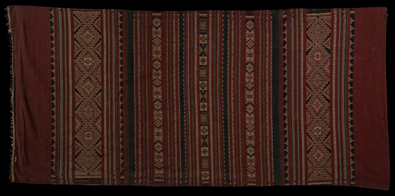Sarong bentenański, utkany przez lud Minahasa około XVIII wieku. autorstwa Unbekannt