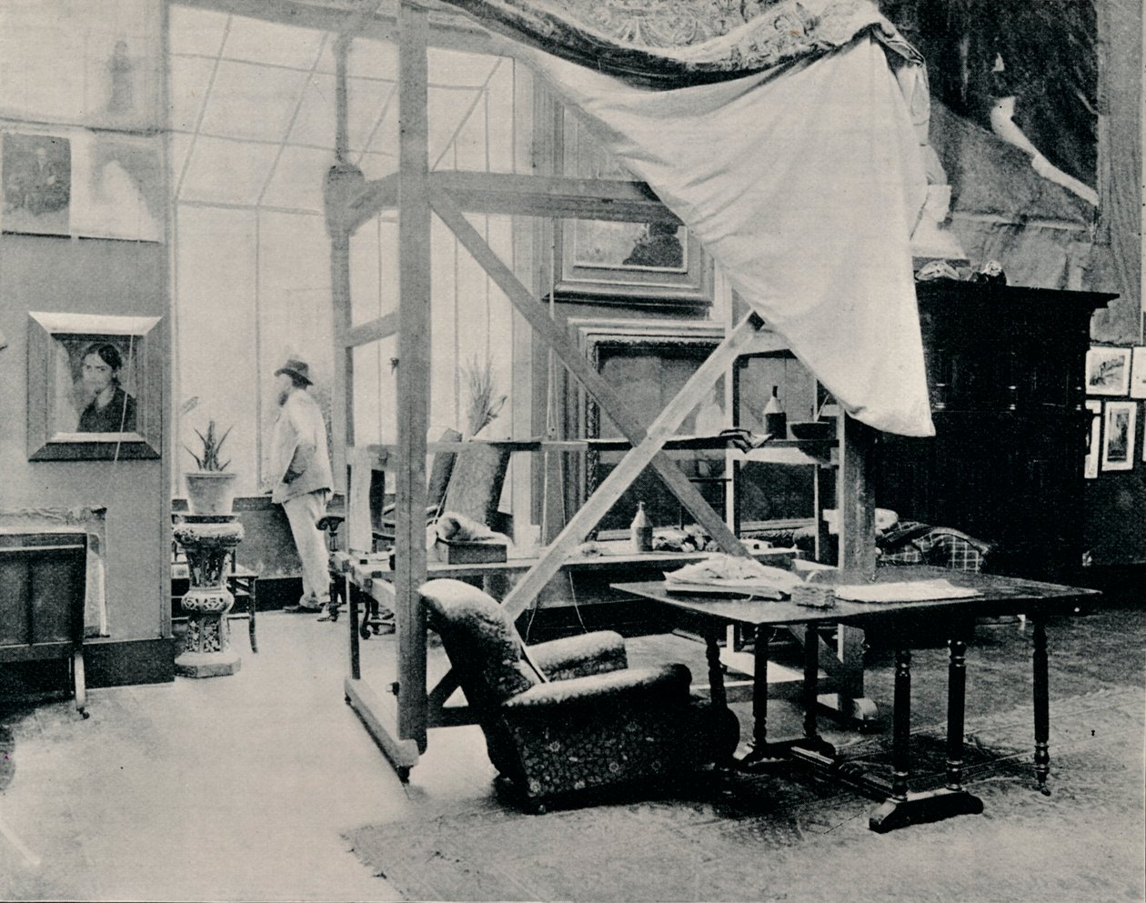 A. Besnard w swojej pracowni, ok. 1897 autorstwa Unbekannt