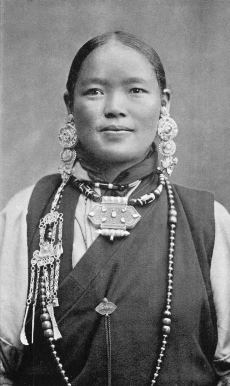 Kobieta z Bhutii, ok. 1910 r. autorstwa Unbekannt