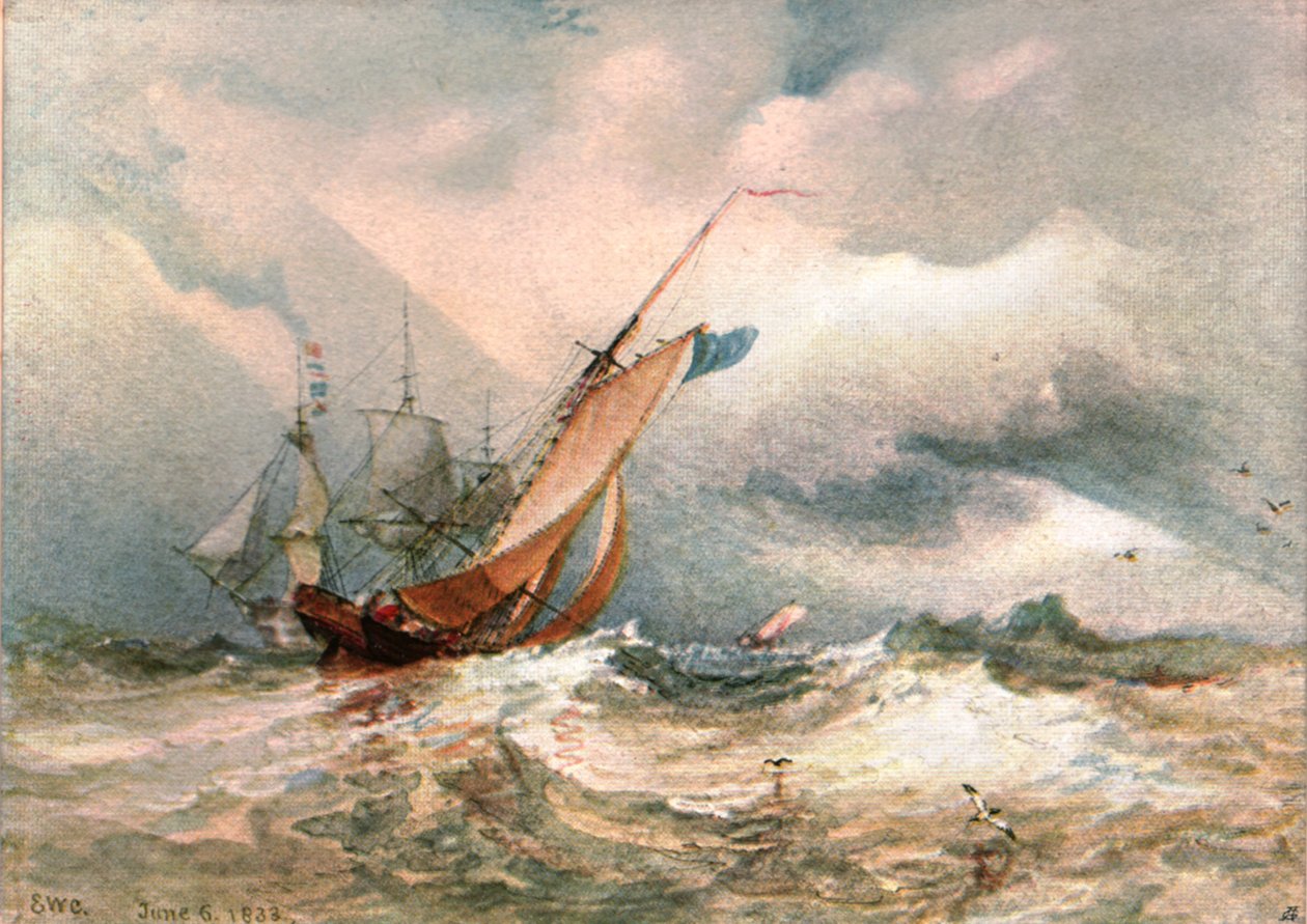 Wietrzny dzień, 1822, ok. 1900. autorstwa Unbekannt
