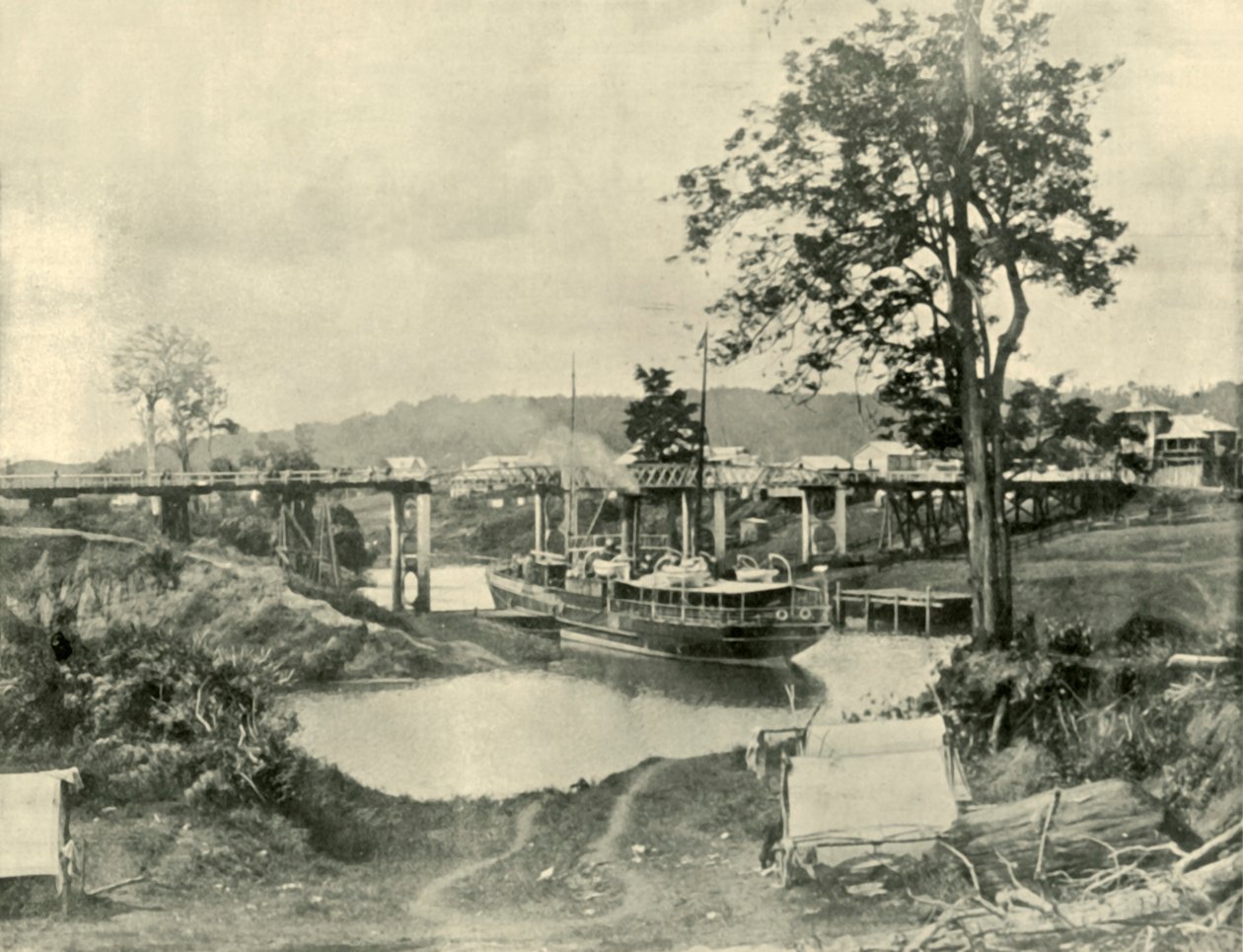 Most w Lismore, 1901. autorstwa Unbekannt
