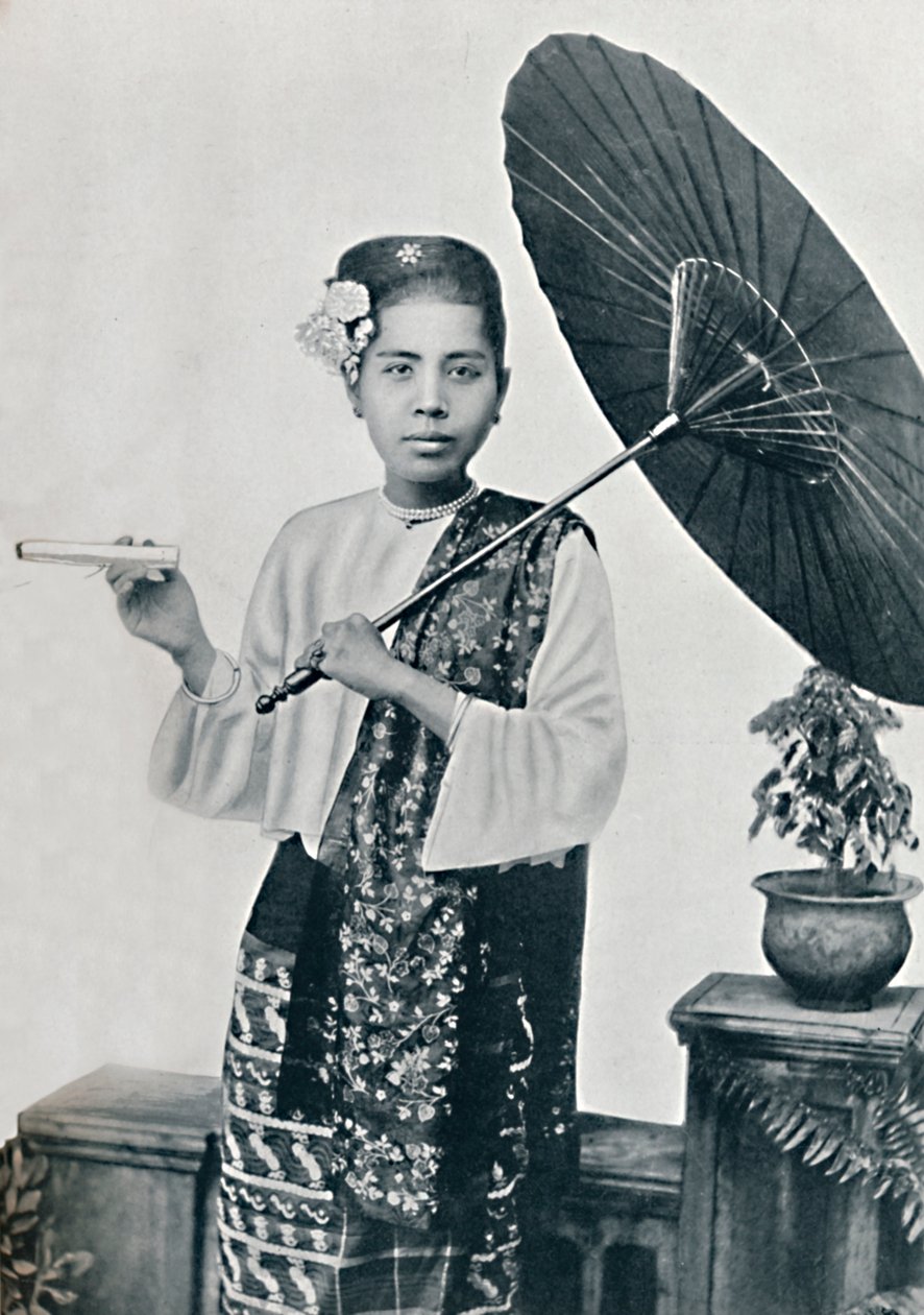 Birmańska dama, 1902 autorstwa Unbekannt