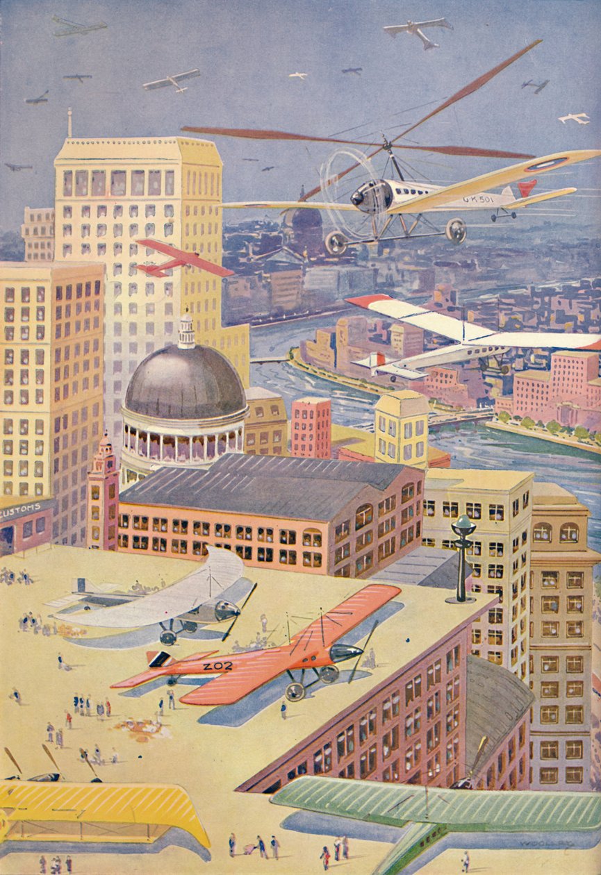 Miasto przyszłości, 1927 autorstwa Unbekannt