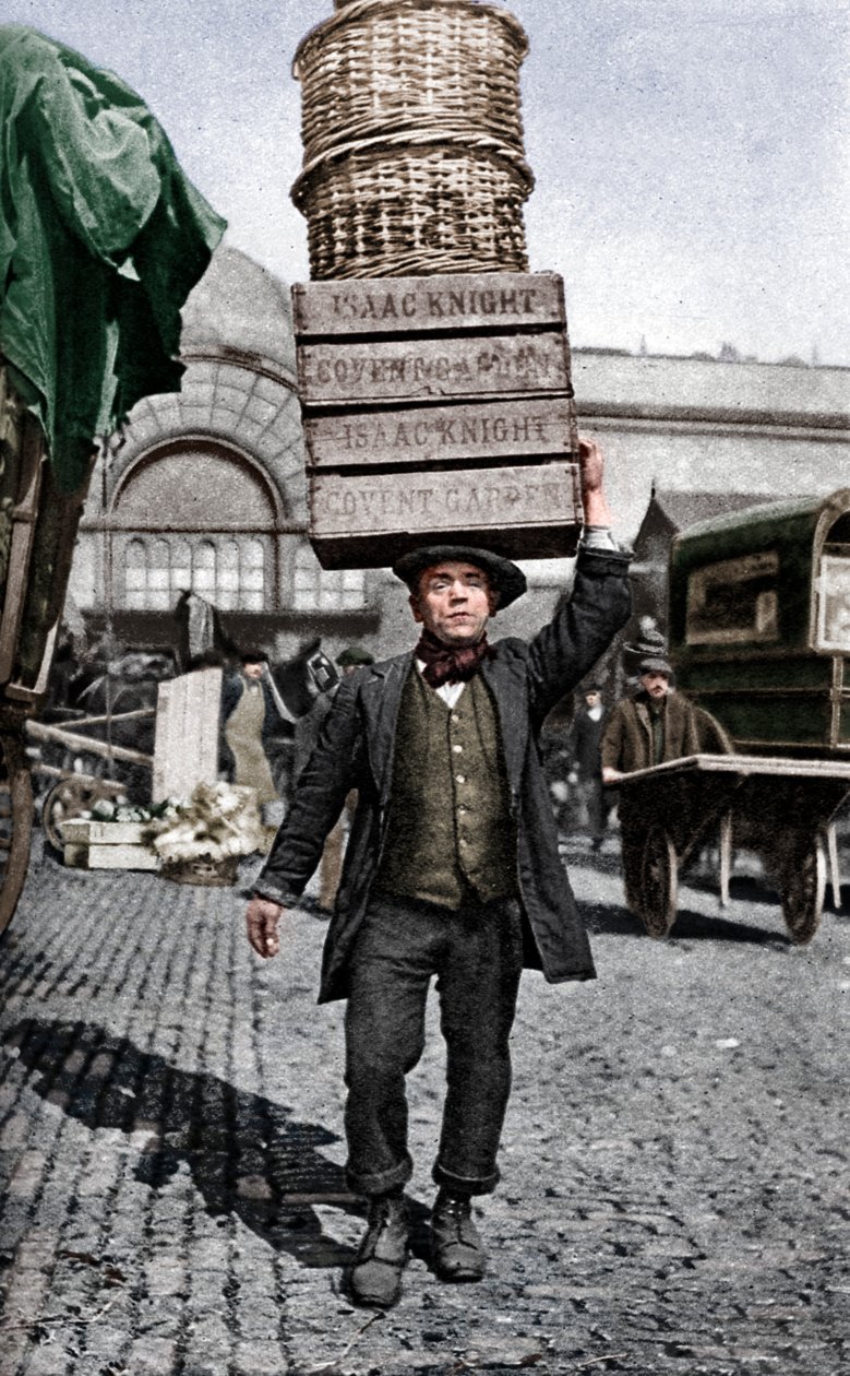 Portier targowy w Covent Garden, Londyn, ok. 1922 r. autorstwa Unbekannt