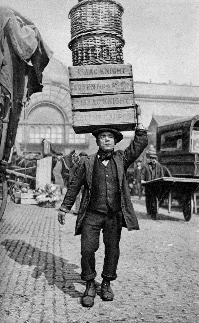 Portier targowy w Covent Garden, Londyn, ok. 1922 r. autorstwa Unbekannt