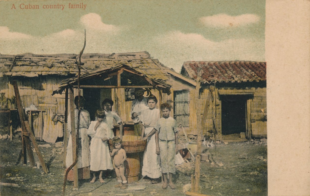 Kubańska rodzina wiejska, 1908 autorstwa Unbekannt
