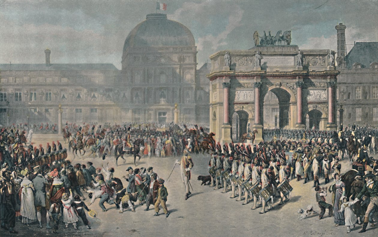 Dzień powtórki pod panowaniem imperium, Place Du Carrousel, 1810, 1896 autorstwa Unbekannt