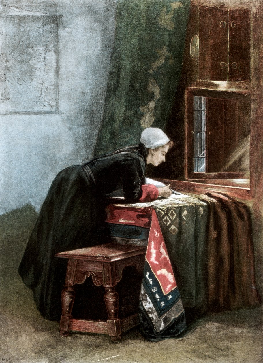 Tkanina tnąca Holenderka, 1889 autorstwa Unbekannt