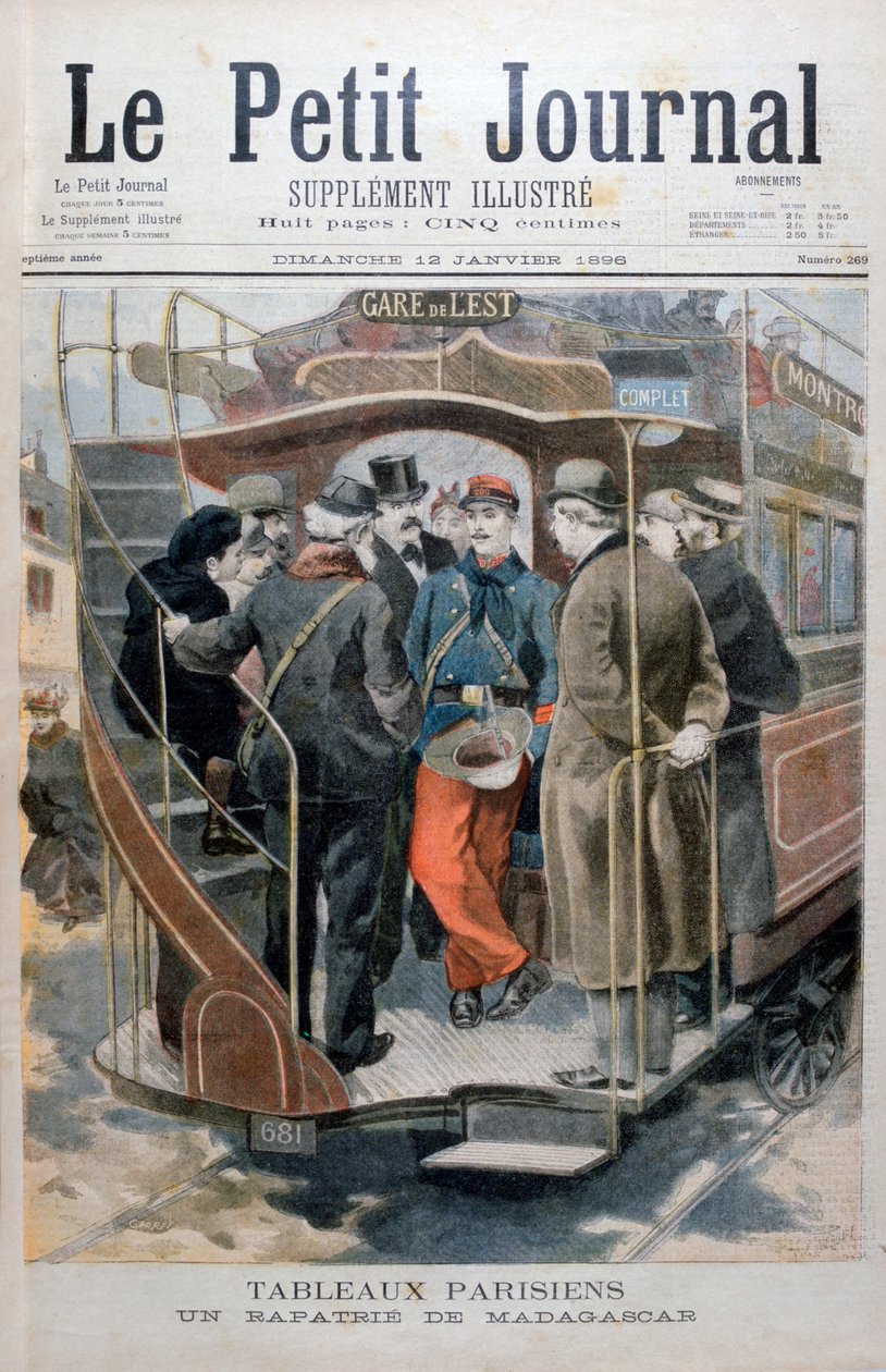 Francuski żołnierz z Madagaskaru, 1896 r. autorstwa Unbekannt