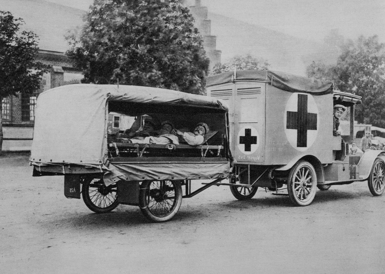 Niemiecka karetka pogotowia, front wschodni, I wojna światowa, 1915 r. autorstwa Unbekannt