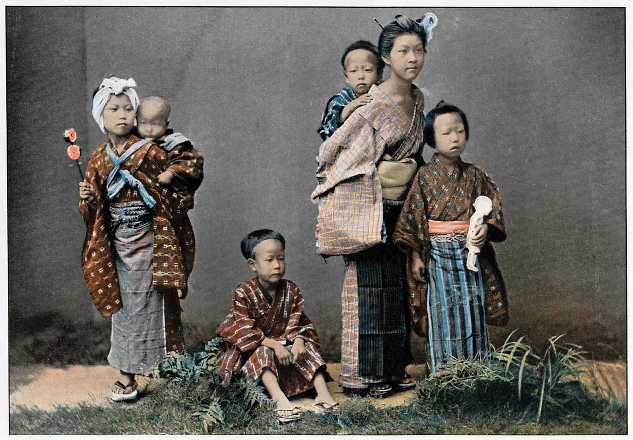 Grupa dzieci, ok. 1890 r. autorstwa Unbekannt