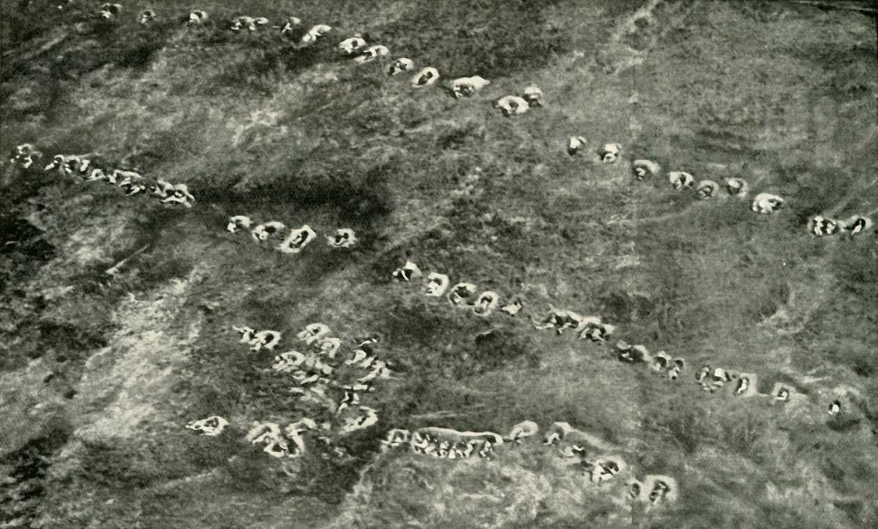 Atak piechoty na ziemi niczyjej, 1919. autorstwa Unbekannt