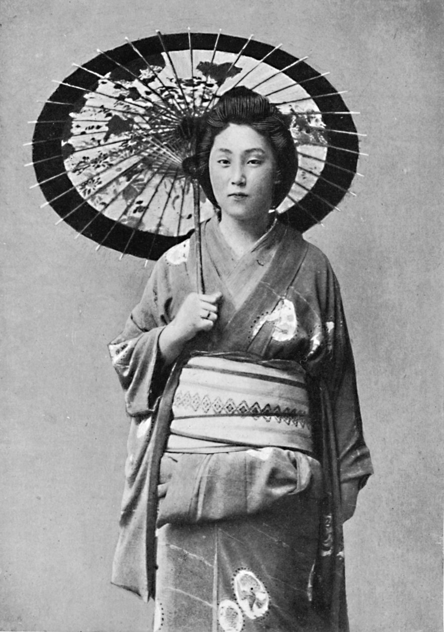 Japonka w stroju spacerowym, 1902 autorstwa Unbekannt