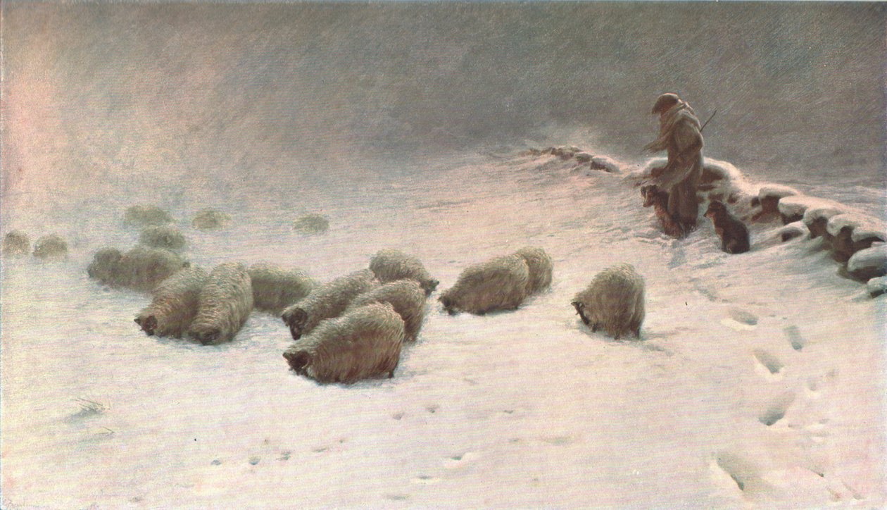 Bezradny zimowy dzień, ok. 1883, ok. 1902. autorstwa Unbekannt