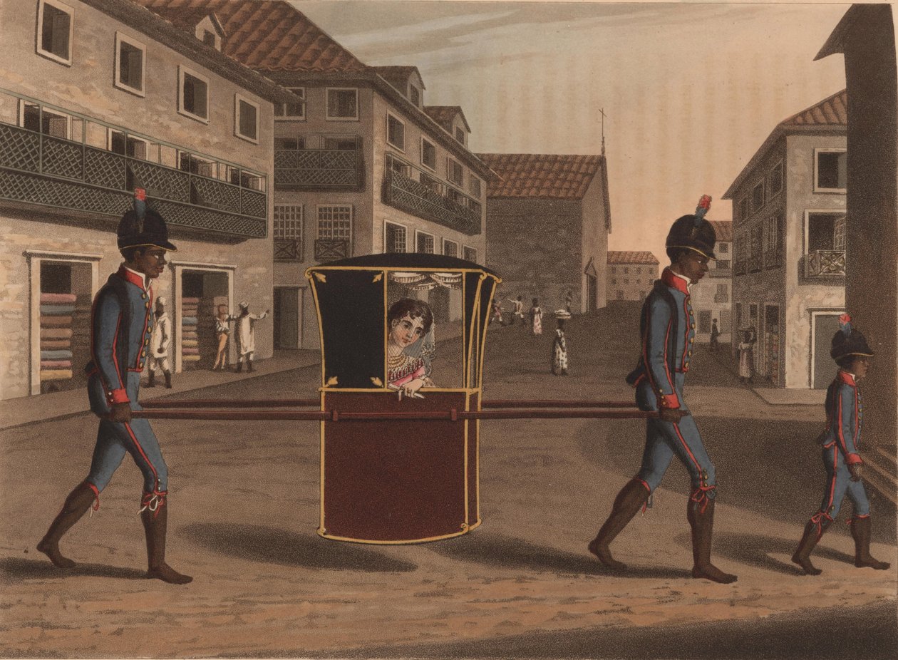 Pani idąca z wizytą, 1816. autorstwa Unbekannt