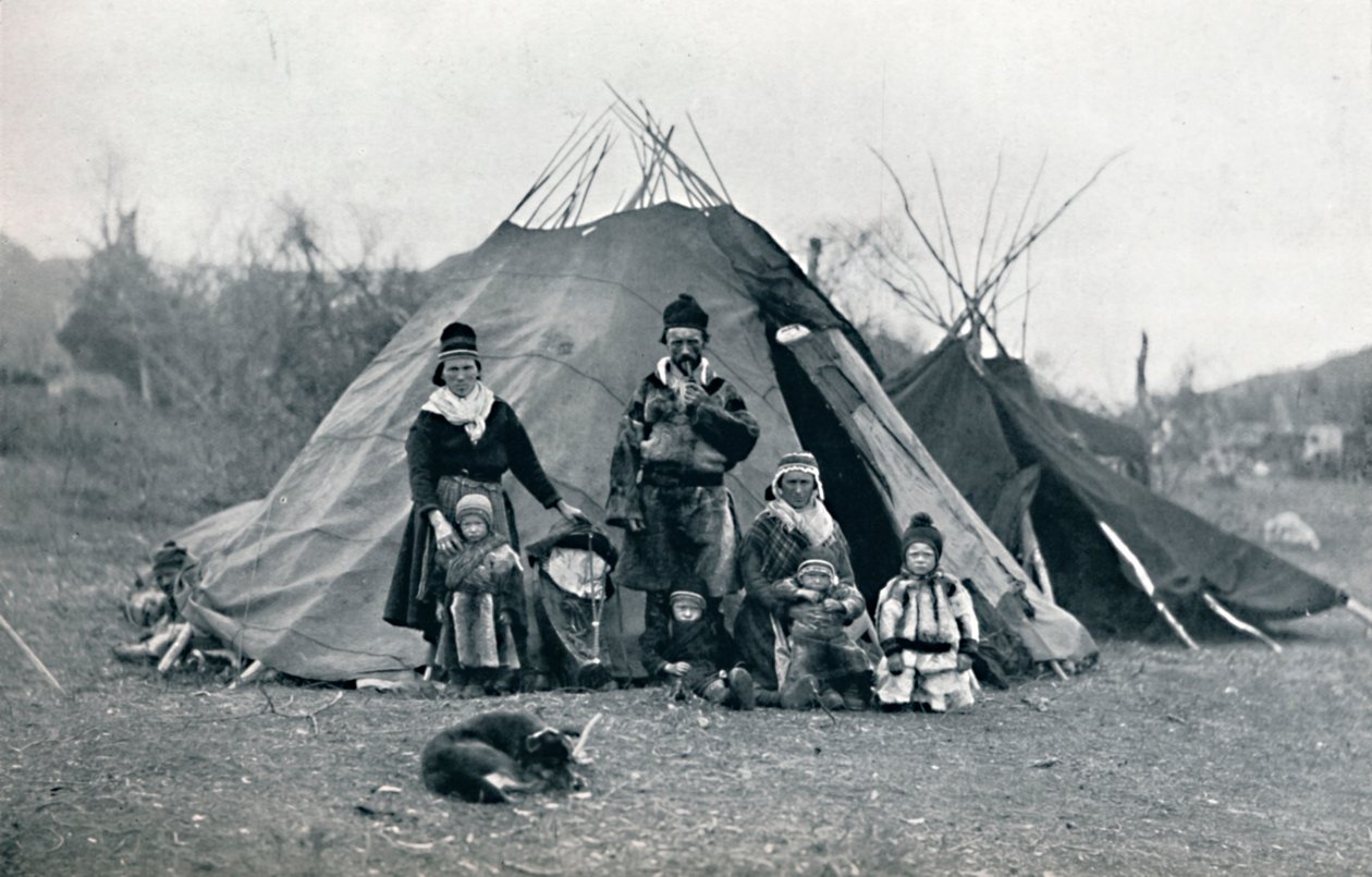 Obóz w Laponii, 1912 autorstwa Unbekannt