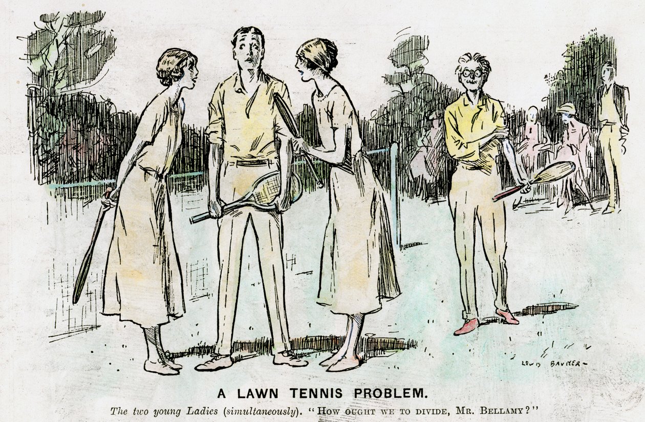 Problem tenisa na trawniku, 1923 autorstwa Unbekannt
