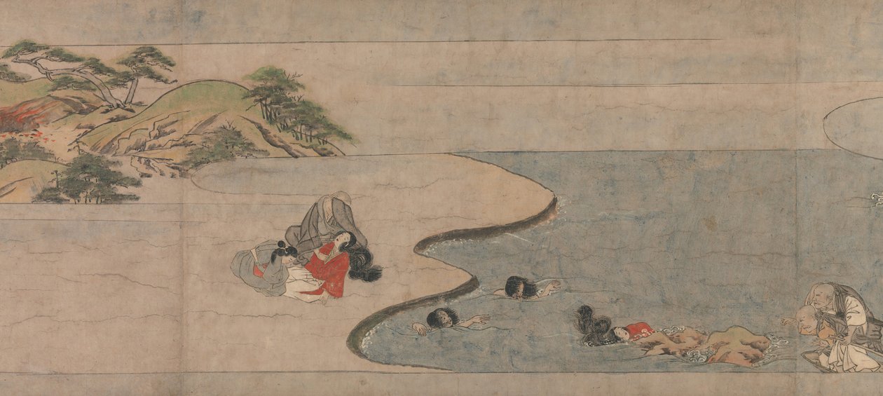 Długa opowieść na jesienną noc Aki no yo nagamonogatari, ca. 1400. autorstwa Unbekannt
