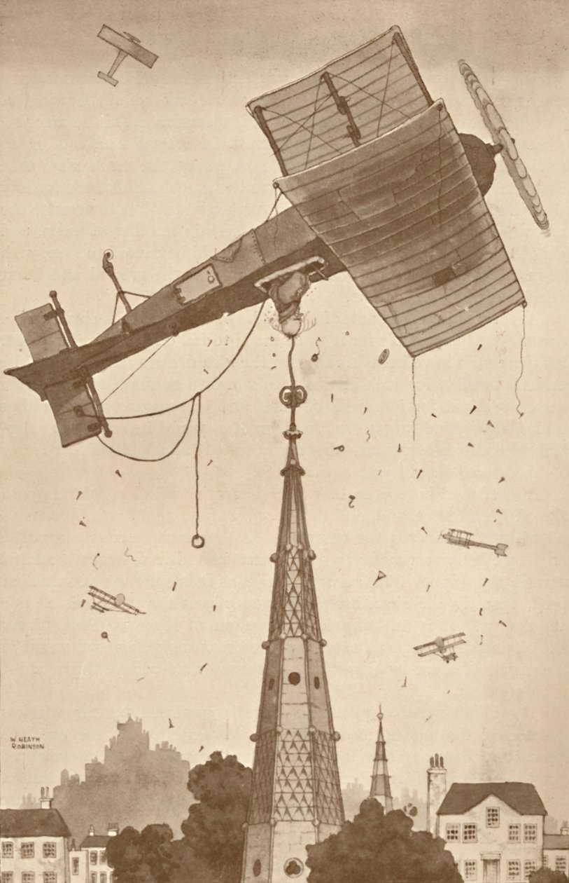 Loop-the-Looper w głębokich myślach drapie się po głowie nad trudnym problemem, 1927 autorstwa Unbekannt