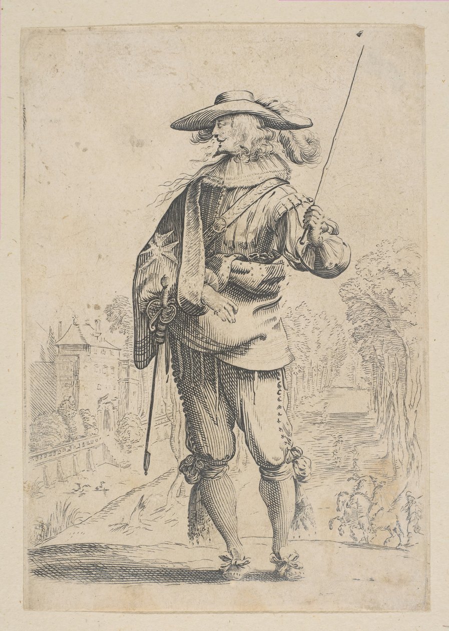 Mężczyzna trzymający plon, 1629. autorstwa Unbekannt