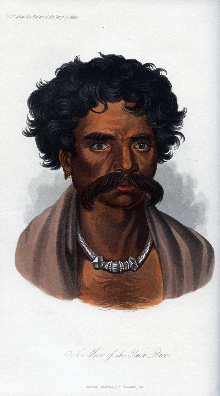 Człowiek rasy Tuda, 1848 autorstwa Unbekannt