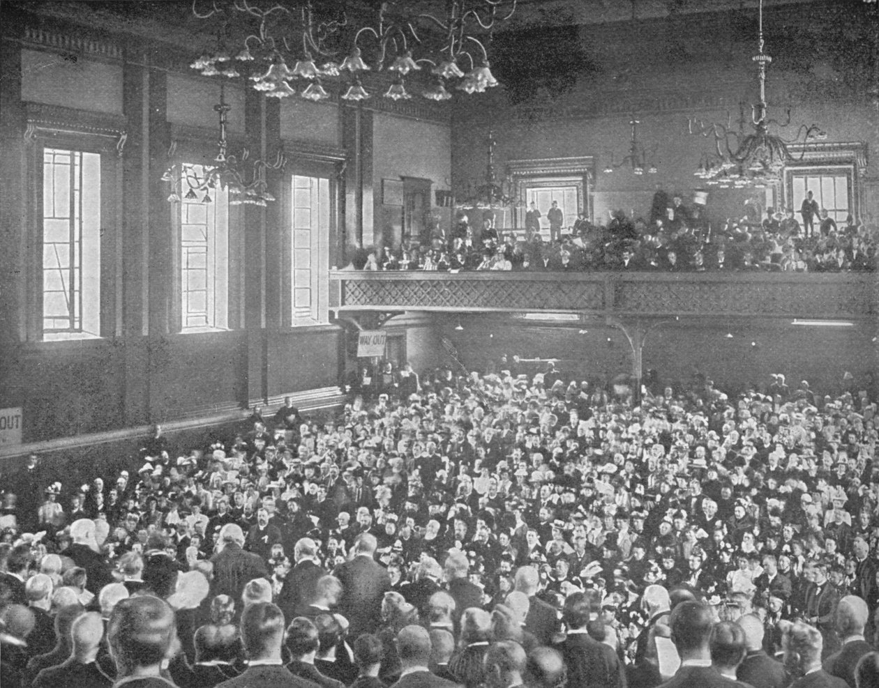 Spotkanie majowe, Exeter Hall, Londyn, ok. 1903 1903 r. autorstwa Unbekannt