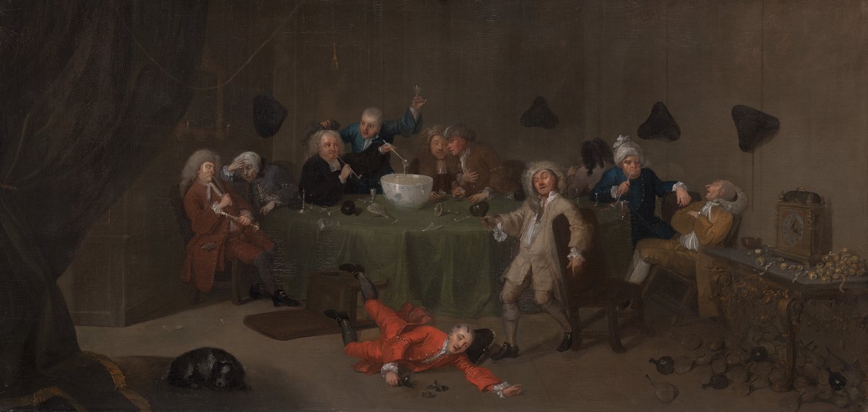 Nowoczesna rozmowa o północy, ca. 1732. autorstwa Unbekannt