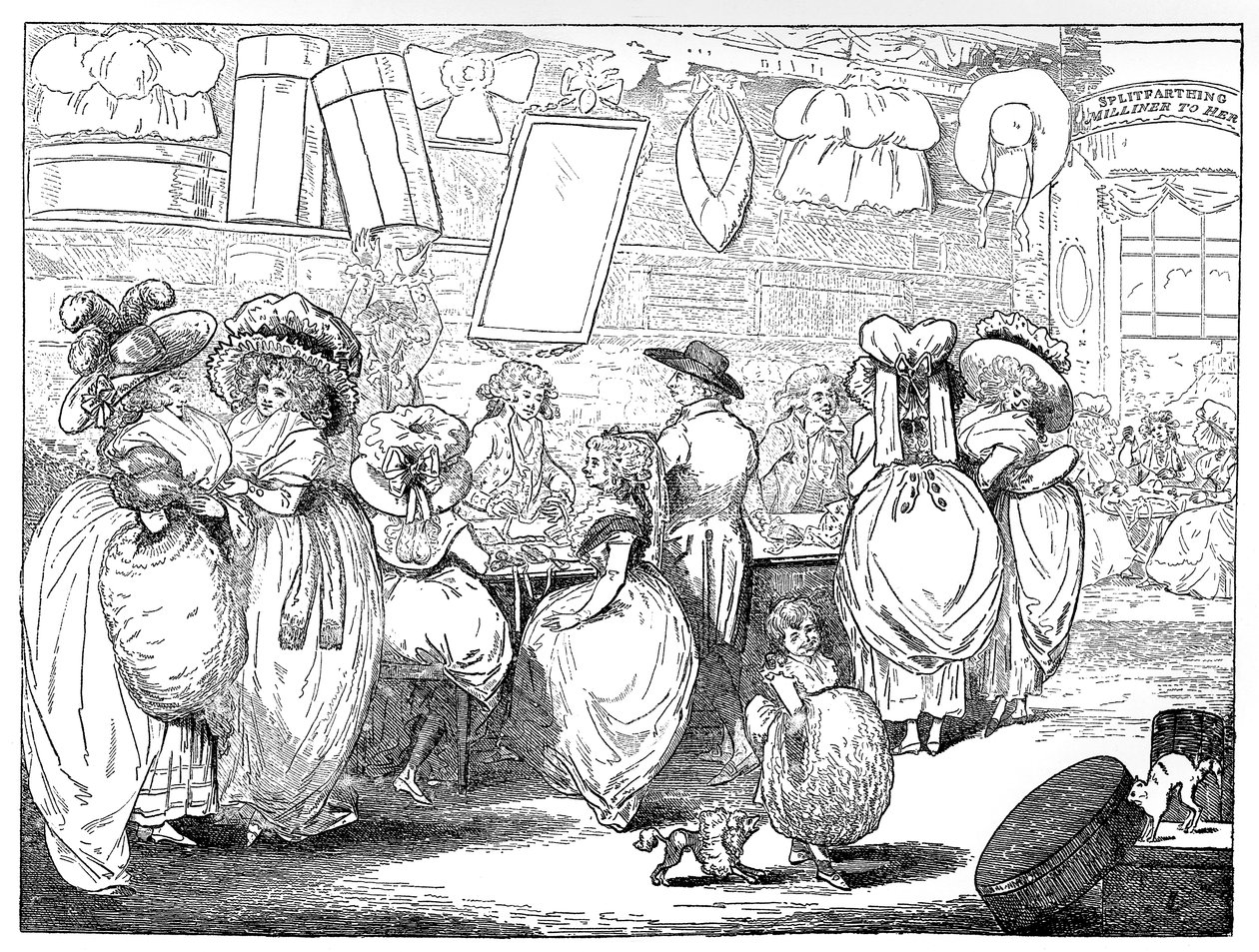 Sklep Milliners, 1787 autorstwa Unbekannt