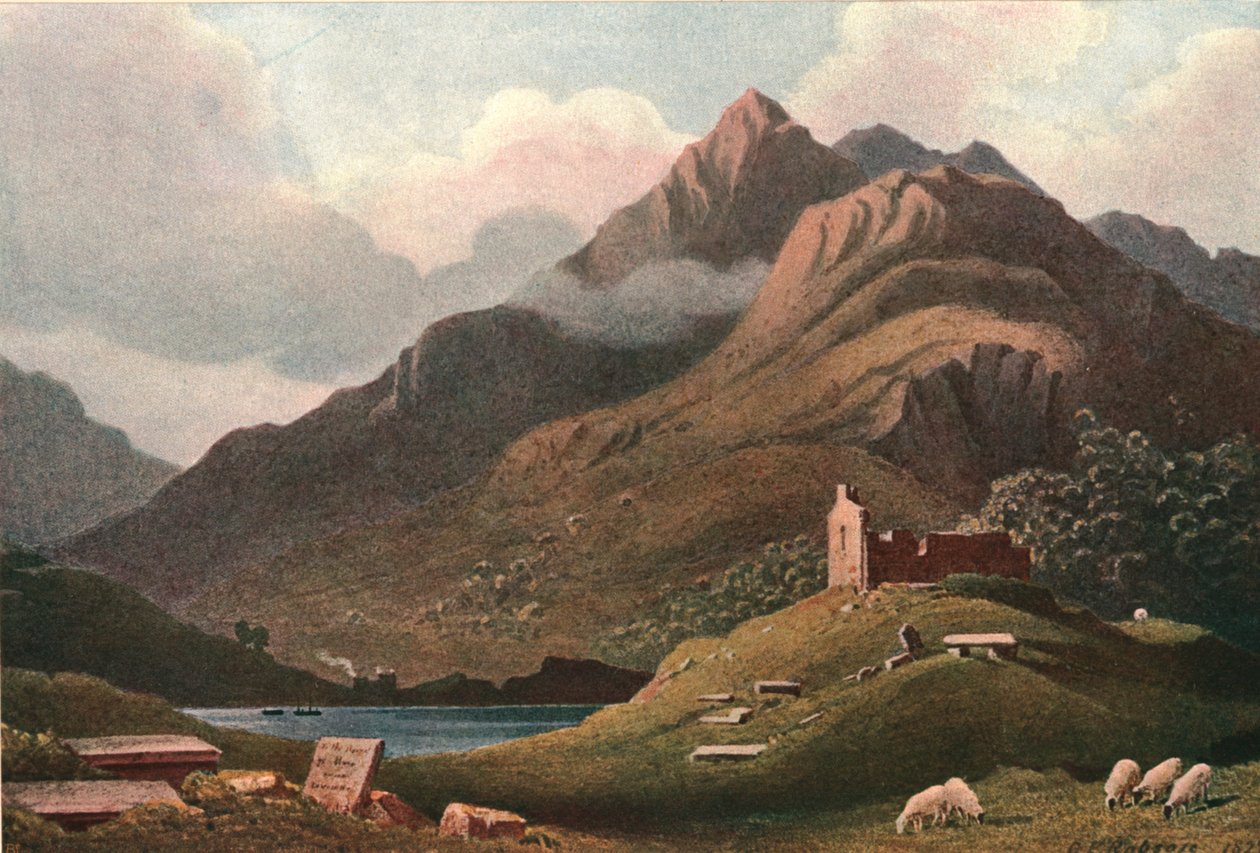 Krajobraz górski - Ben Lomond, ok. 1900. autorstwa Unbekannt