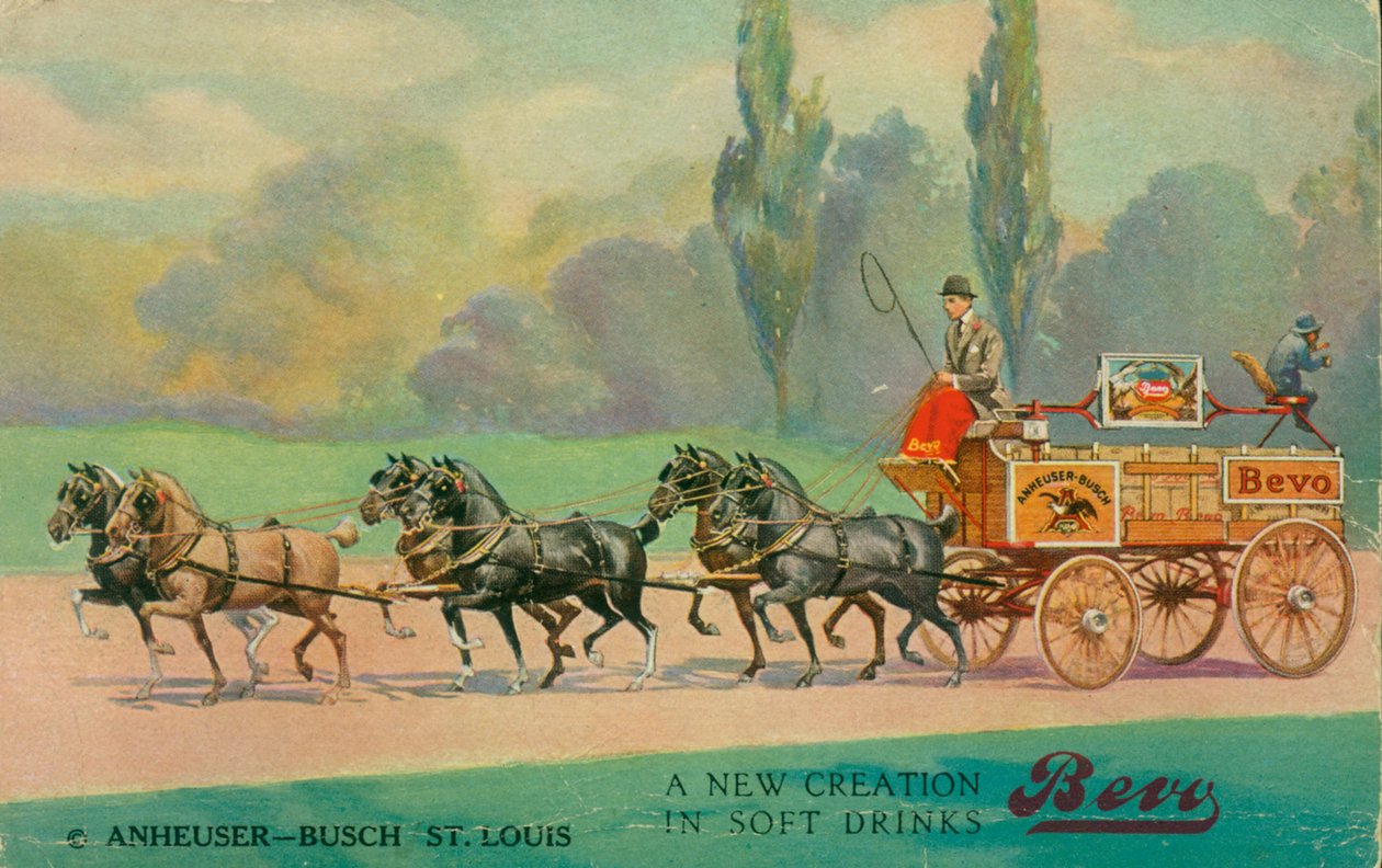 Nowa kreacja w napojach bezalkoholowych. Bevo. Anheuser Busch, St. Louis autorstwa Unbekannt