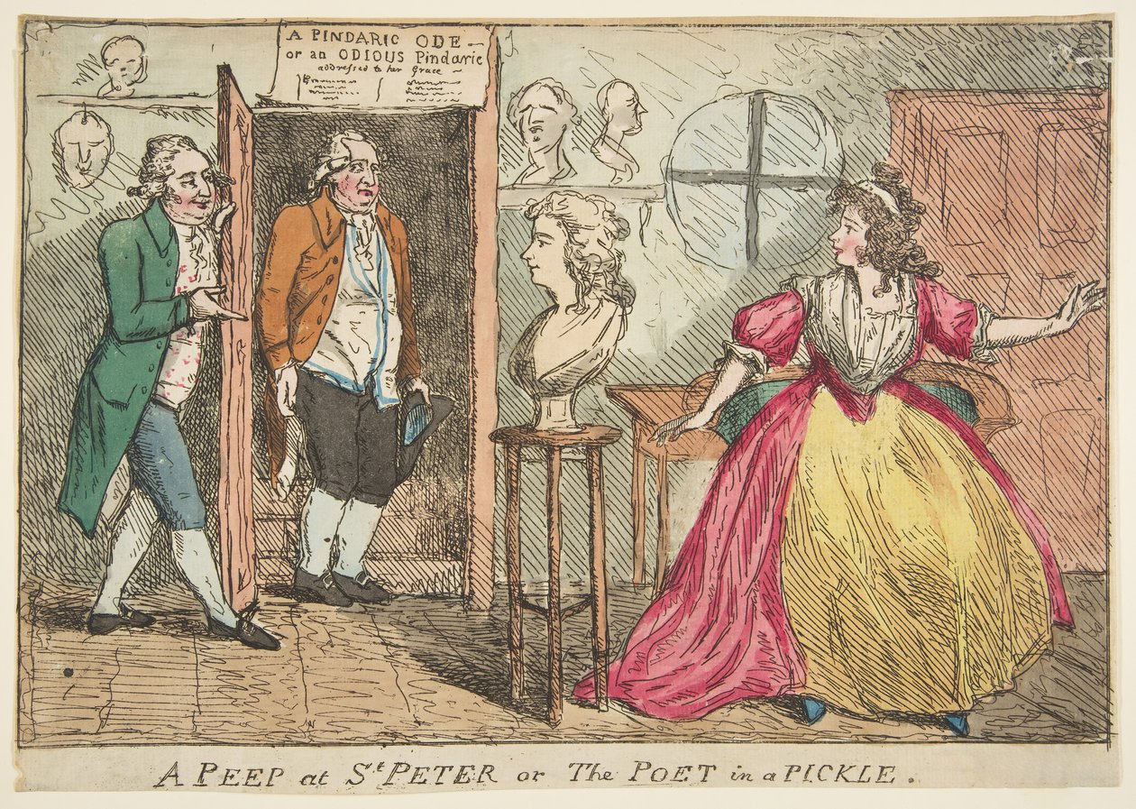 Zerknięcie na św. Piotra lub poetę w marynacie, 23 lipca 1789 r. autorstwa Unbekannt