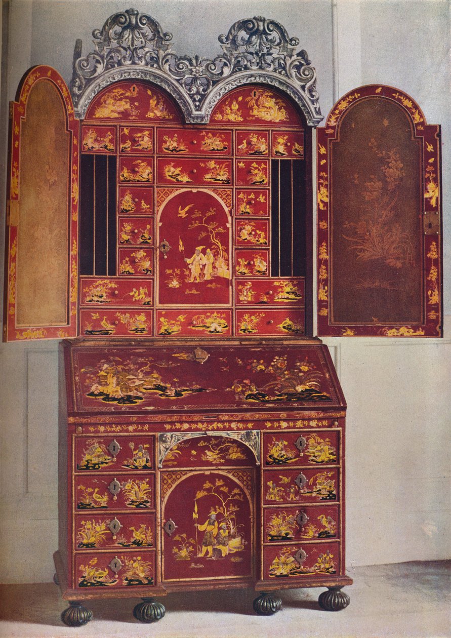 Szafka z czerwonego lakieru, c1685, 1936 autorstwa Unbekannt