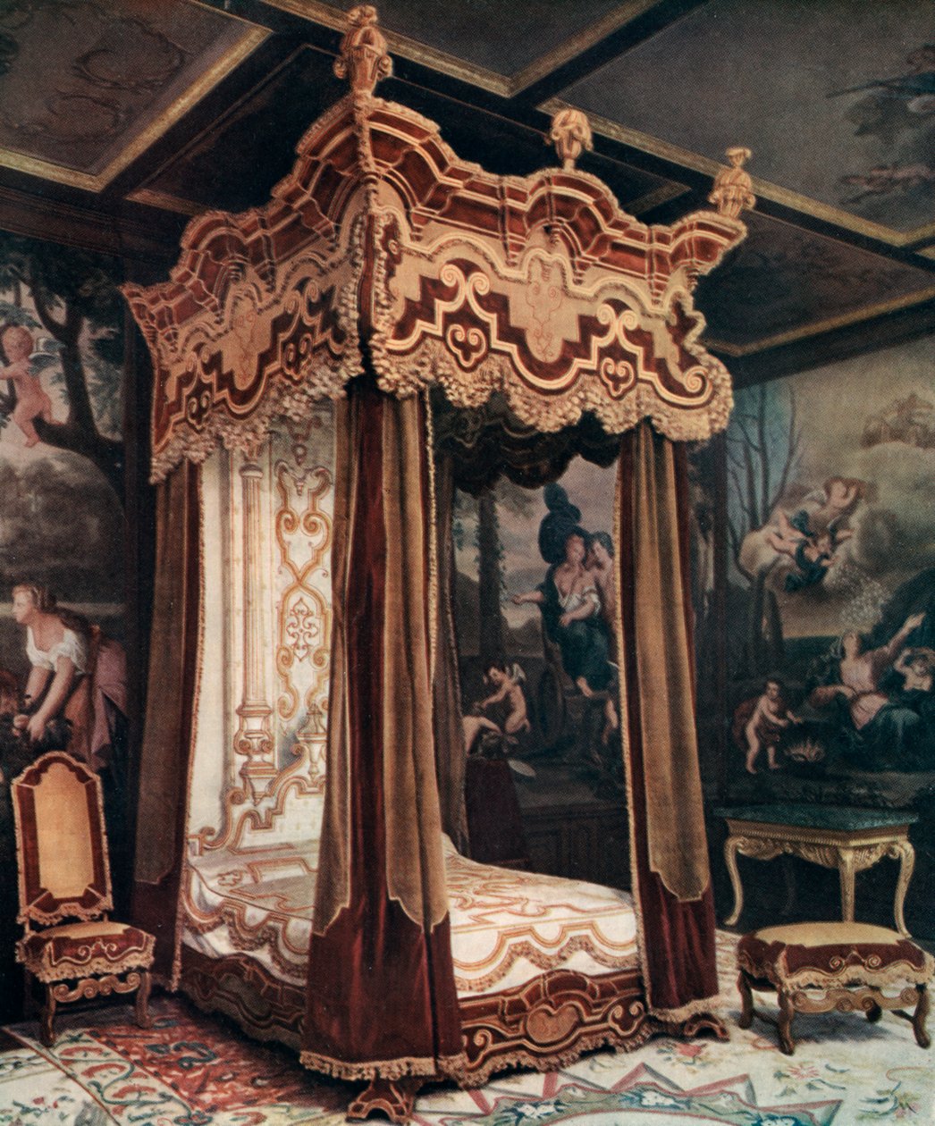 Łóżko królewskie, 1910 autorstwa Unbekannt
